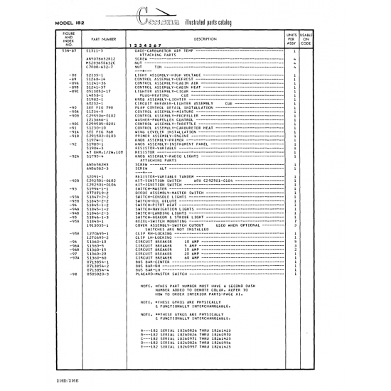 Aviation Part (Sl311-3) — Cessna 182 Skylane Aviation Part (Sl311-3) — Cessna 182 Skylane