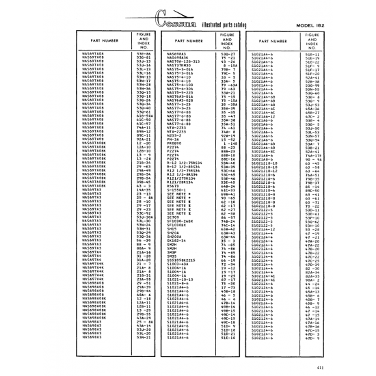 Aviation Part (530-60) — Cessna 182 Skylane Aviation Part (530-60) — Cessna 182 Skylane