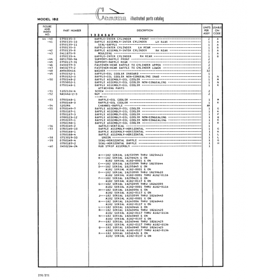 Aviation Part (0750149-4) — Cessna 182 Skylane Aviation Part (0750149-4) — Cessna 182 Skylane
