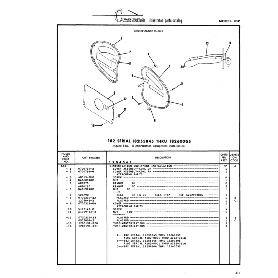 Aviation Part (AOBK120) — Cessna 182 Skylane