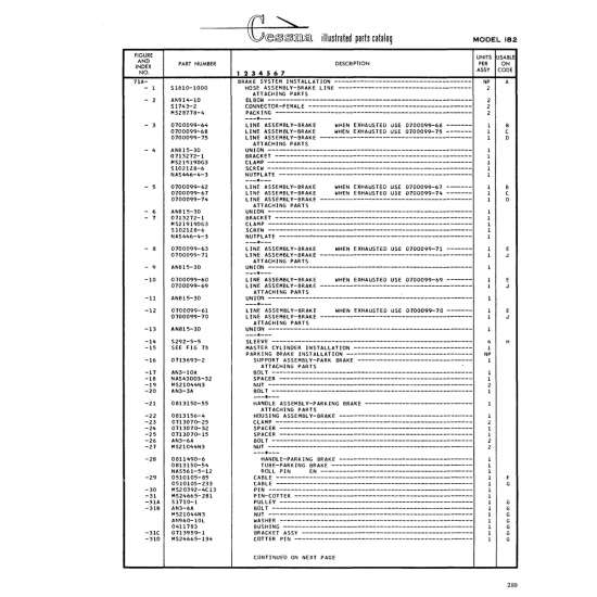 Aviation Part (0713272-1) — Cessna 182 Skylane Aviation Part (0713272-1) — Cessna 182 Skylane