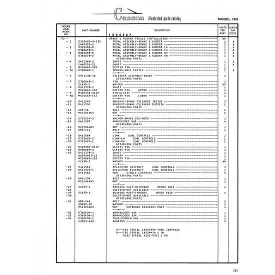 Aviation Part (0411562) — Cessna 182 Skylane Aviation Part (0411562) — Cessna 182 Skylane