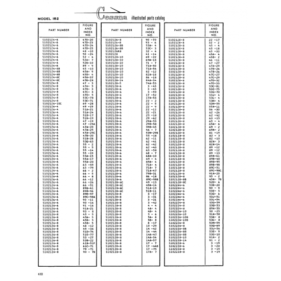 Aviation Part (47A-25C) — Cessna 182 Skylane Aviation Part (47A-25C) — Cessna 182 Skylane