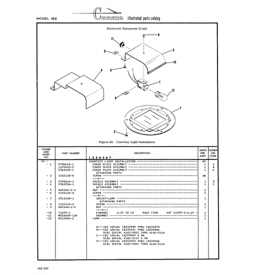 Aviation Part (0700618-1) — Cessna 182 Skylane Aviation Part (0700618-1) — Cessna 182 Skylane