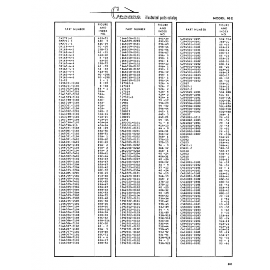 Aviation Part (886-46) — Cessna 182 Skylane