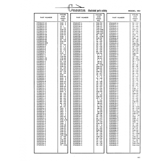 Aviation Part (218-23) — Cessna 182 Skylane Aviation Part (218-23) — Cessna 182 Skylane