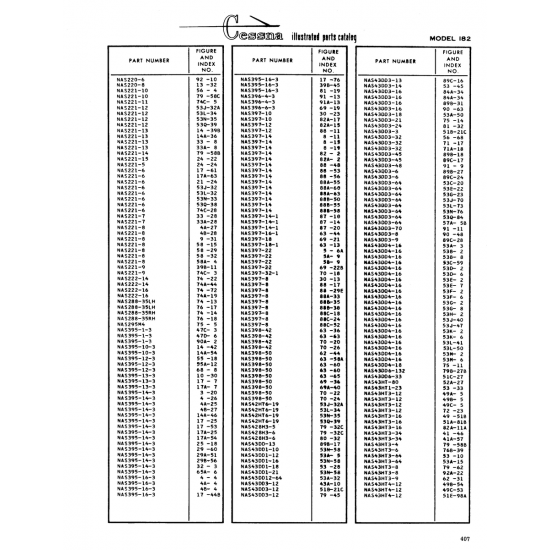 Aviation Part (768-39) — Cessna 182 Skylane Aviation Part (768-39) — Cessna 182 Skylane