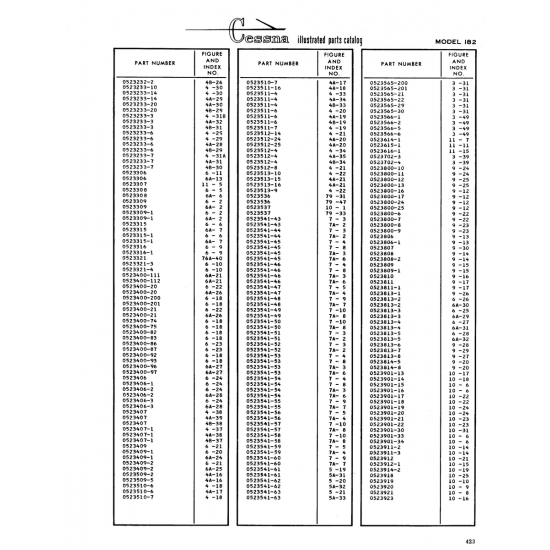 Aviation Part (0523541-57) — Cessna 182 Skylane Aviation Part (0523541-57) — Cessna 182 Skylane