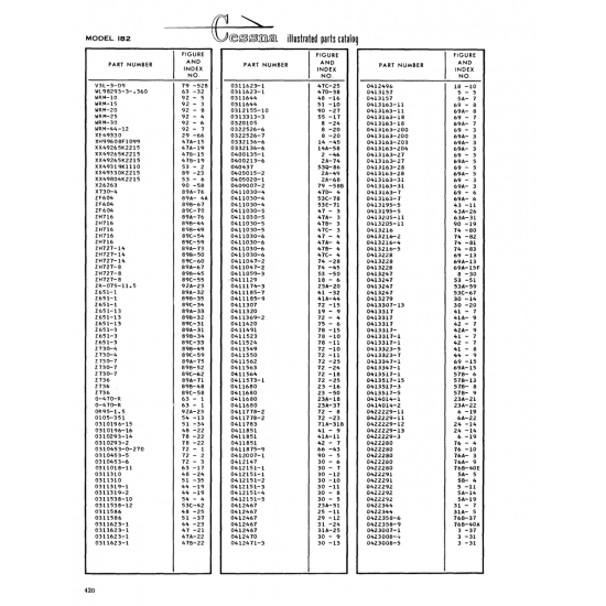 Aviation Part (76B-40A) — Cessna 182 Skylane Aviation Part (76B-40A) — Cessna 182 Skylane