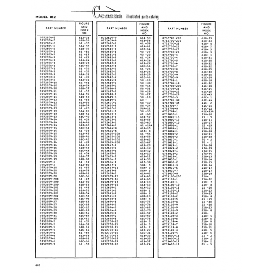 Aviation Part (618-30) — Cessna 182 Skylane Aviation Part (618-30) — Cessna 182 Skylane